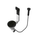 BARAZZA 1SPSN Accesorio para fregadero Accesorio | acabado negro, mecanismo automático, instalación sencilla