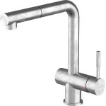 BARAZZA 1RUBMSTDV Mixer tap Sink | Pull-out shower, Vintage AISI 304 stainless steel, Ceramic disc cartridge