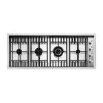 BARAZZA PL3TIGD Hob Built-in | Class - | Cast iron grids, Right cooking zone, 3 gas + dual crown