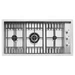 BARAZZA PL2TIGS Hob Built-in | Class - | Cast iron grids, Left cooking zone, 2 gas + dual crown