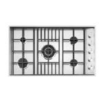 BARAZZA PL5IGS Hob Built-in | Class - | Cast iron grids, Left cooking zone, 4 gas + dual crown