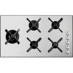 BARAZZA 1PSP95 Gas hob Built-in | 2 gas + 2 fish burner + triple crown, Cast iron grids, AISI 304 stainless steel