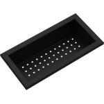 BARAZZA Vaschetta Forata Nera - 1CVSN Accesorio para fregadero Accesorio | compatible con cubetas, acabado negro, acero inox