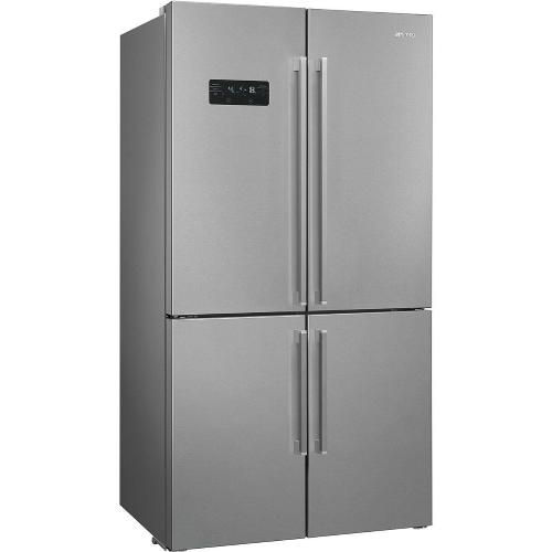Smeg FQ60XDAIE Frigorífico-congelador | Nevera de vino | Clase energética E | Instalación gratuita, Puerta francesa, acero inoxidable