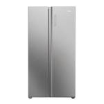 Haier HSW79F18ANMM Réfrigérateur-congélateur Pose libre | Classe énergétique A | Réfrigérateur « side-by-side » de 611 L, classe A, système No Frost, Éclairage Daylight, design en inox