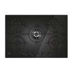 Candy CVG74WTB Gas hob Built-in | 5 zones, Black, Tempered glass