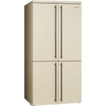 Smeg FQ60CPO6 Kühl-gefrierkombination | Freistehend | Energieklasse E | 4-türiger Kühlschrank, No Frost, cremefarbig