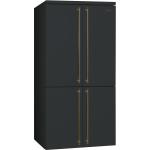 Smeg FQ60CAO6 Kühl-gefrierkombination | Freistehend | Energieklasse E | 4-türiger Kühlschrank, No Frost, Oberfläche in Anthrazit