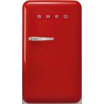 Smeg FAB10RRD6 Réfrigérateur-congélateur | Pose libre | Classe énergétique F | Couleur rouge, Charnière droite, Réfrigérateur-congélateur de 13 L