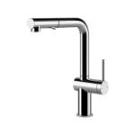 Gessi INEDITO Monogetto Chrome - 60433#031 Grifo monocomando Fregadero | Cromo brillante, Boca monochorro fija, Caudal reducido ahorro agua