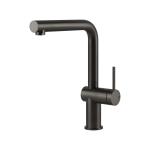 Gessi INEDITO Girevole Black Metal Brushed PVD - 60431#707 Mitigeur Évier | Métal noir brossé PVD, Bec pivotant 360°, Débit réglable