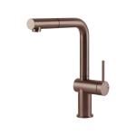 Gessi INEDITO Monogetto Copper Brushed PVD - 60433#708 Mitigeur Évier | Cuivre brossé PVD, Bec monogicler fixe, Débit réduit économie eau