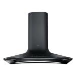 elica SWEET MOON BLACK/F/85 - PRF0201739 Campana extractora Pared | Clase energética A | Anchura 85 cm, Vidrio negro, Clase A