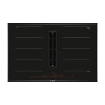 BOSCH PXX875D57E Induction hob with integrated extractor hood Built-in | Class B | Induction hob with integrated hood, 4 cooking zones, maximum power 500 m³/h, noise level 69 dB