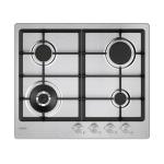 Candy CHG6BF4WTX Gas hob Built-in | Class A | 4 gas burners, Enamelled grids, Gas safety
