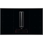 AEG CCE84779FB Kochfeld mit integrierter dunstabzugshaube Einbau | Klasse A | 4 Induktionszonen, Bridge-Funktion, Touch-Steuerung, schwarzes Glas