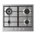 Candy CHG6BR4WTX Gas hob Built-in | Class A | 4 gas burners, Enamelled grids, Electronic ignition