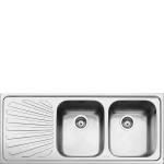 Smeg SP116S Sink Built-in | Single basin, Stainless steel, Drainer integrated