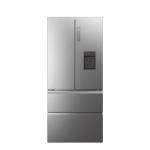 Haier HFW7819EWMP Réfrigérateur-congélateur Pose libre | Classe énergétique E | 4 portes, No Frost, éclairage LED, Platine et inox