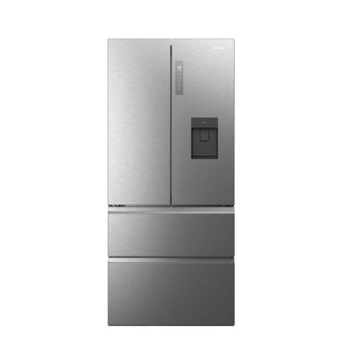 Haier HFW7819EWMP Frigorífico-congelador Instalación libre | Clase energética E | 4 puertas, No Frost, luz LED, Platino e Inox