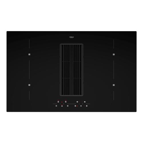 Airforce CCASP83018 Induktionskochfeld mit integrierter dunstabzugshaube Einbau | Klasse A+ | Schwarz, Einbauversion, 83 cm