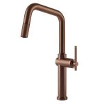 Gessi HABITO Estraibile Copper Brushed PVD - 60652#708 Mitigeur Évier | Cuivre brossé PVD, Douchette extractible, Tuyau flexible extensible