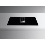 Falmec Quantum Pro 90 Vetro Nero Lucido Ral 9005 220-240V - 50-60Hz T60 S/Filtro Campana extractora Empotrable | Clase energética A+ | Placa de inducción con campana integrada, vitrocerámica negra, función Double Bridge, motor sin escobillas, capacidad de