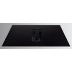 Falmec Zero Easy 76 Vetro Nero Lucido Ral 9005 220-240V - 50-60Hz T60 C/Filtro Campana extractora Empotrable | Clase energética A+ | Inducción con campana, vidrio negro, 76 cm, controles táctiles deslizantes