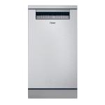 Haier XF1C3TB1FX Geschirrspüler | Freistehend | Energieklasse C | Freie Installation, Kompakt (45 cm), Edelstahl