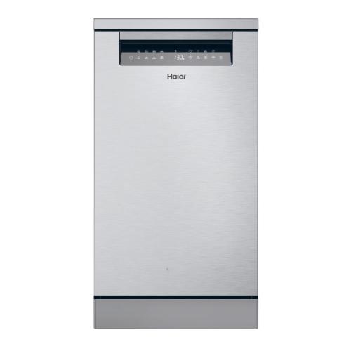 Haier XF1C3TB1FX Geschirrspüler | Freistehend | Energieklasse C | Freie Installation, Kompakt (45 cm), Edelstahl