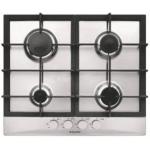 GLEMGAS GT64HIX Placa de gas Empotrable | Clase energética N/A | 4 fuegos, Encendido electrónico, Rejillas de hierro fundido