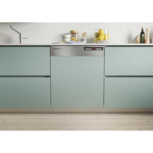 Candy CDSN2D350PX Dishwasher Semi built-in | Class E | Partially retractable, Maximum size (60 cm), stainless steel
