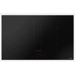elica NIKOLATESLA FIT XL RAW BR/A/83 - PRF0202499 Table de cuisson à induction avec hotte aspirante intégrée Encastrable | Classe énergétique A | Induction avec hotte, verre noir mat, 83 cm, commandes tactiles slider
