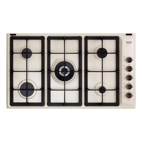 De'Longhi AVL59PRO Placa de cocción Empotrable | Clase energética 90 | avena, 5 fuochi (1 TC), griglie ghisa