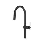 Gessi HABITO Estraibile Matte Black - 60672#299 Grifo monocomando Fregadero | Negro mate, Ducha extraíble, Manguera flexible extensible