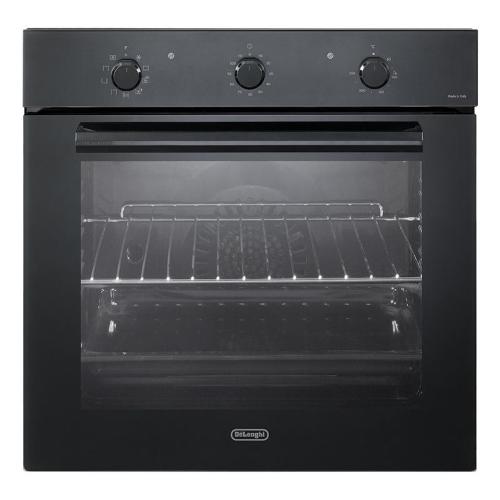 De'Longhi FM6NL Horno Empotrable | Clase energética A | elettrico multifunzione (9F) Cavita 70 litri bugnata, Funzione Easy steam, Funzione Idroclean, Programmatore di fine cottura 120’, Manopole e maniglia finitura colore nero, Porta doppio vetro con vet