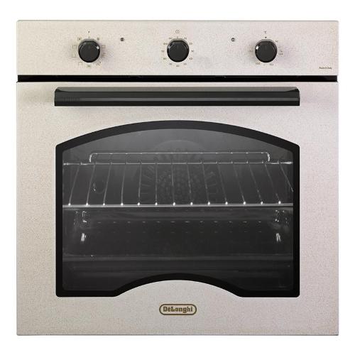 De'Longhi FM6SL Oven Built-in | Class A | elettrico multifunzione,Classe energetica A (9F), Manopole e maniglia finitura nera, Contaminuti 120’, Termostato 50-250 °C, Funzione Easy Steam e Idroclean, Cavità 70 litri Ventilazione tangenziale di raffreddame