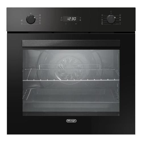 De'Longhi DLP9LN Four Encastré | Classe énergétique A | elettrico multifonction (9F di cui PIROLISI e Hydro Cleaning), Classe A Boutons pushpull nere, poignée in metallo spazzolato, Contaminuti 60’, Cavità 70 L con telai laterali, Ventilazione tangenziale