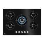 Electrolux KGG75372K Gas hob Built-in | Class A | 3 gas zones, Automatic ignition, Cast iron grates