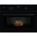 AEG NKO5N401B Four à micro-ondes Encastrable | Classe énergétique N/A | 45 cm, CombiAir, Non, Noir