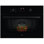 AEG NKO5N40K Four à micro-ondes Encastrable | Classe énergétique N/A | 45 cm, CombiAir, Non, Noire