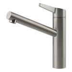 Gessi ACCIAIO Girevole Steel Brushed - 60632#239 Mitigeur Évier | Acier Inoxydable Brossé, Bec pivotant 360°, Débit réglable