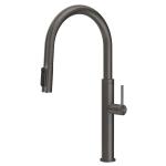 Gessi GESSI 316 Acqua Filtrata Black Metal Brushed PVD - 60822#707 Grifo monocomando Fregadero | Metal negro cepillado PVD, Función agua filtrada integrada, Tres vías agua caliente/fría/filtrada