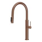 Gessi GESSI 316 Acqua Filtrata Copper Brushed PVD - 60824#708 Mitigeur Évier | Cuivre brossé PVD, Fonction eau filtrée intégrée, Trois voies eau chaude/froide/filtrée
