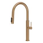 Gessi GESSI 316 Acqua Filtrata Warm Bronze Brushed PVD - 60826#726 Mitigeur Évier | Bronze chaud brossé PVD, Fonction eau filtrée intégrée, Trois voies eau chaude/froide/filtrée