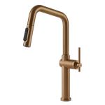 Gessi HABITO Acqua Filtrata Warm Bronze Brushed PVD - 60852#726 Mixer tap Sink | Brushed warm bronze PVD, Integrated filtered water function, Three-way hot/cold/filtered water