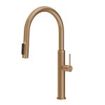 Gessi GESSI 316 Acqua Filtrata Warm Bronze Brushed PVD - 60824#726 Mitigeur Évier | Bronze chaud brossé PVD, Fonction eau filtrée intégrée, Trois voies eau chaude/froide/filtrée