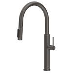 Gessi GESSI 316 Acqua Filtrata Black Metal Brushed PVD - 60824#707 Mitigeur Évier | Métal noir brossé PVD, Fonction eau filtrée intégrée, Trois voies eau chaude/froide/filtrée