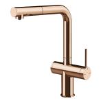 Gessi INEDITO Acqua Filtrata Copper PVD - 60572#030 Mixer tap Sink | Copper Glossy Pvd, Integrated filtered water function, Three-way hot/cold/filtered water
