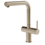 Gessi INEDITO Acqua Filtrata Finox Brushed Nickel - 60571#149 Mitigeur Évier | Nickel brossé Finox, Fonction eau filtrée intégrée, Trois voies eau chaude/froide/filtrée